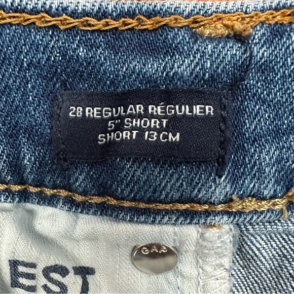 GAP Mid Rise Denim Short 5” - Picture 6 of 7